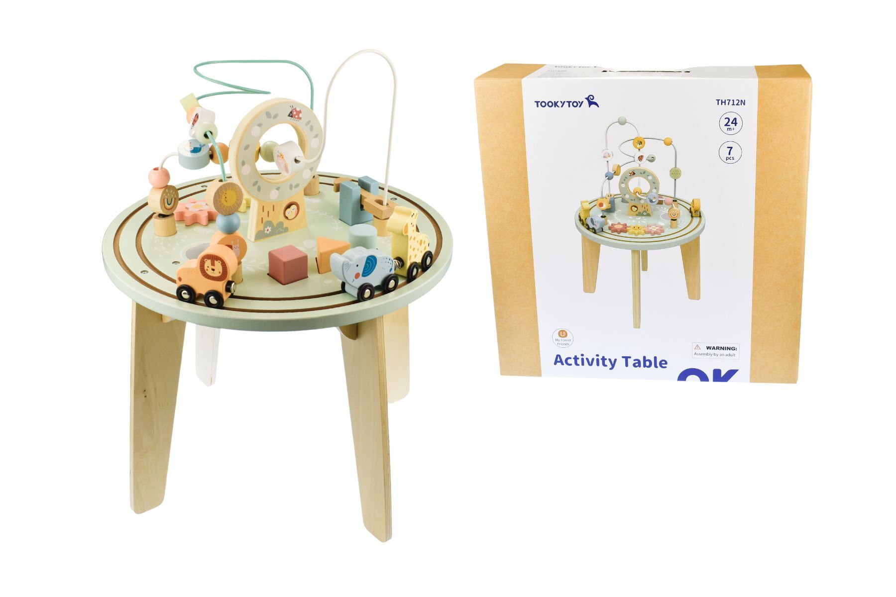 Mesa De Actividades De Madera Para Niños Educativa Didactica.
