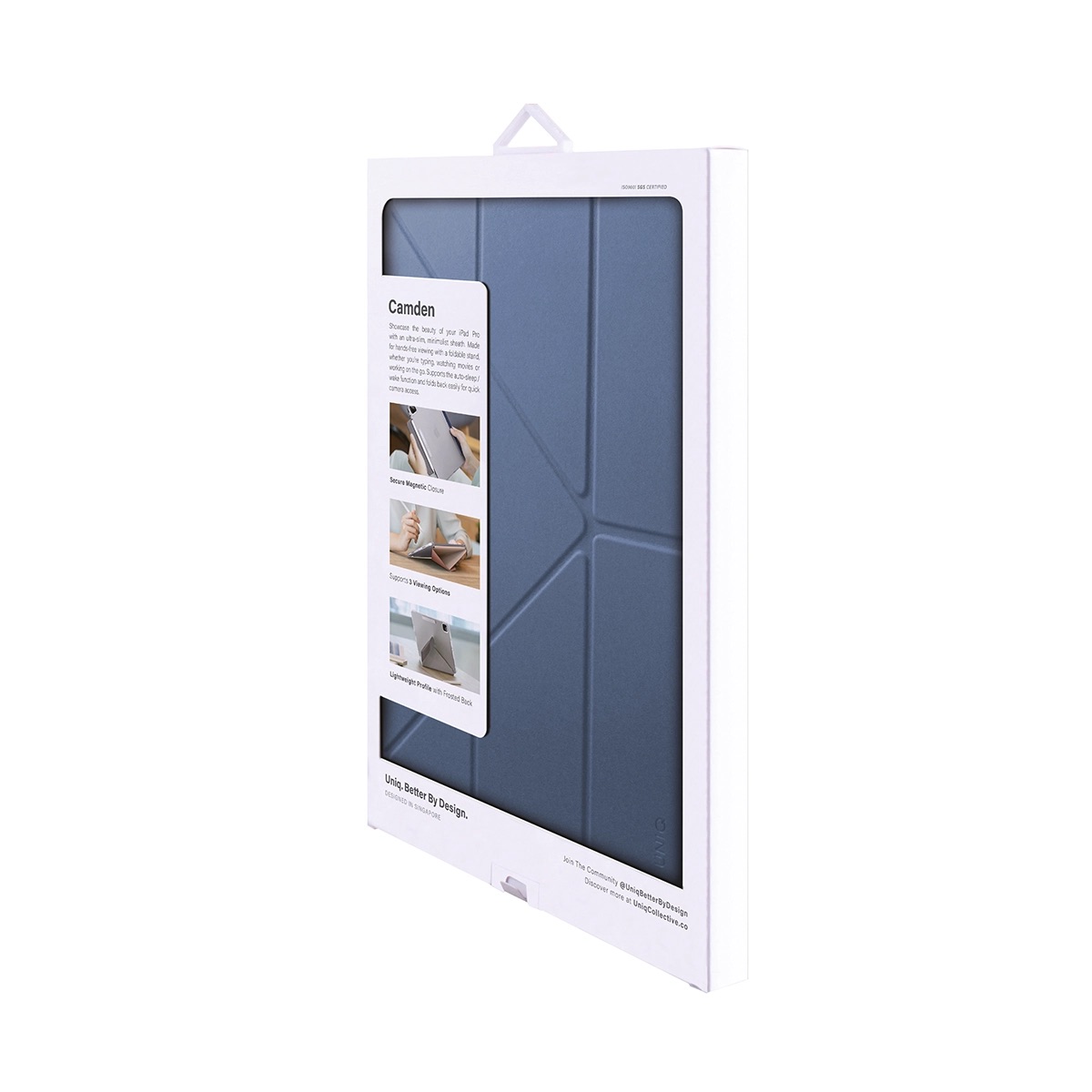 Funda Ultra Multiposición iPad Pro 4/3 11" Camden Azul Uniq.
