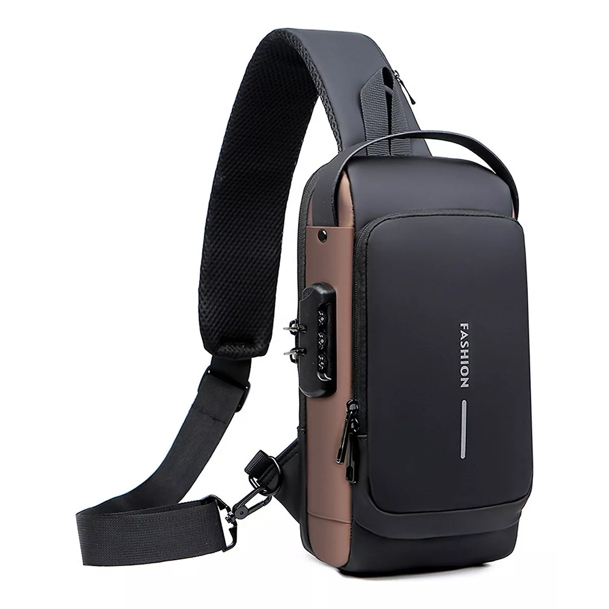 Mochila Cruzada Antirrobo Impermeable Para Hombre.