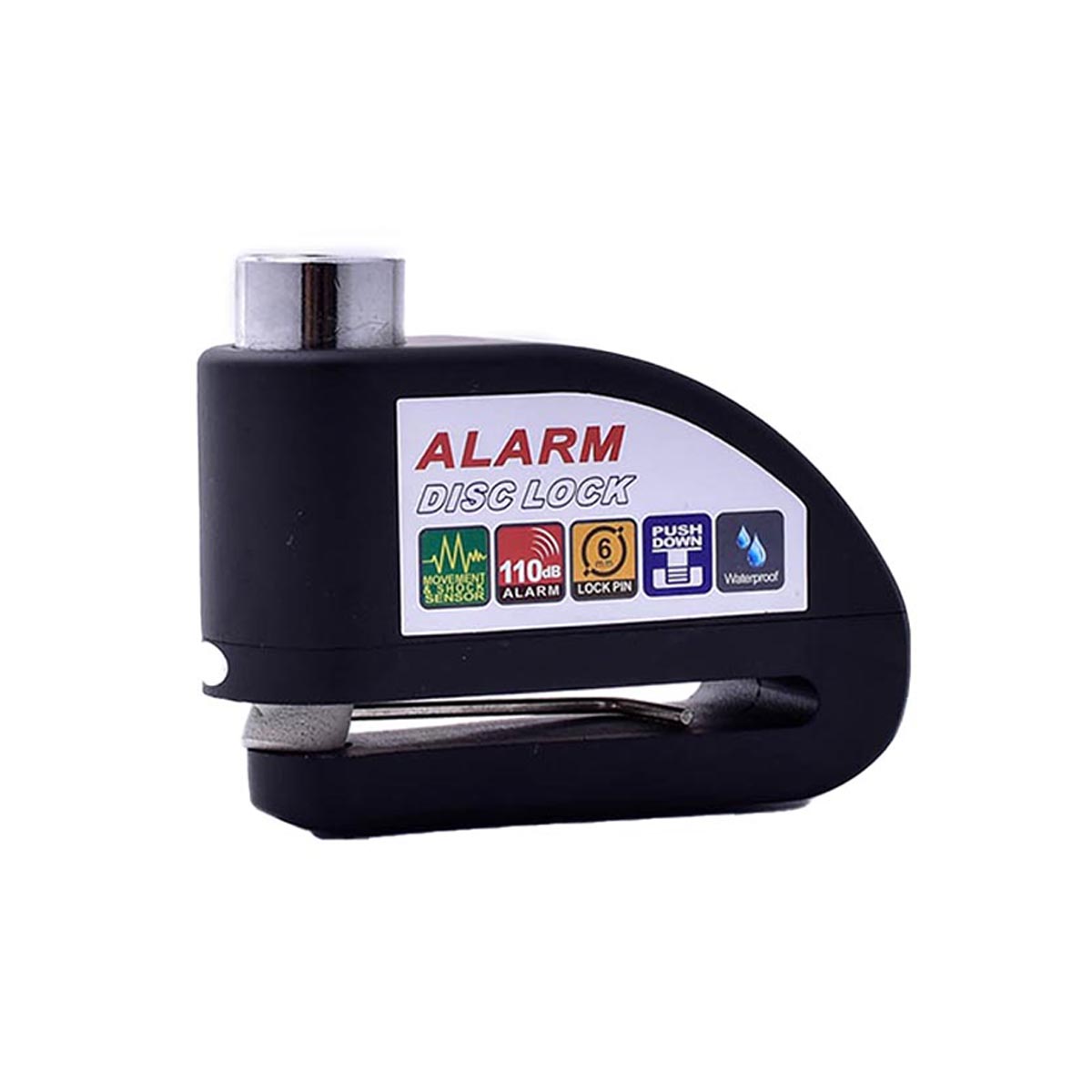 Bloqueo Freno de Disco Impermeable Alarma de Moto Candado
