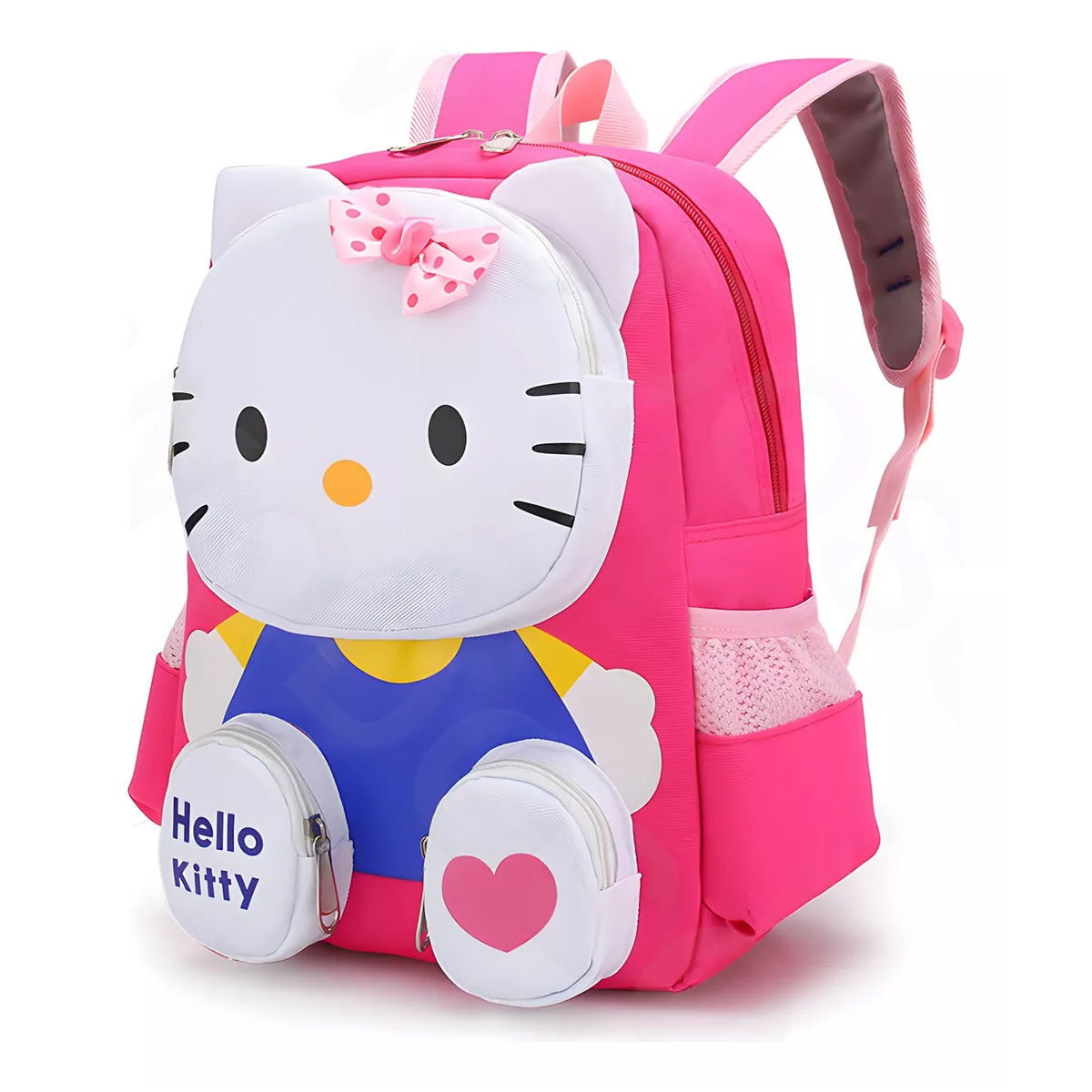 Mochila Hello Kitty 3d Dibujos Animados Kawaii Mochilas Escolares Para Niños Preescolar Primaria Media Color Rosa.