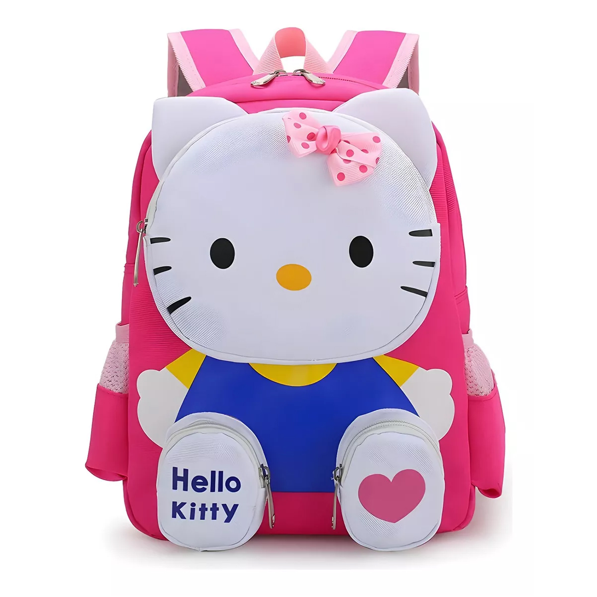 Mochila Hello Kitty 3d Dibujos Animados Kawaii Mochilas Escolares Para Niños Preescolar Primaria Media Color Rosa.