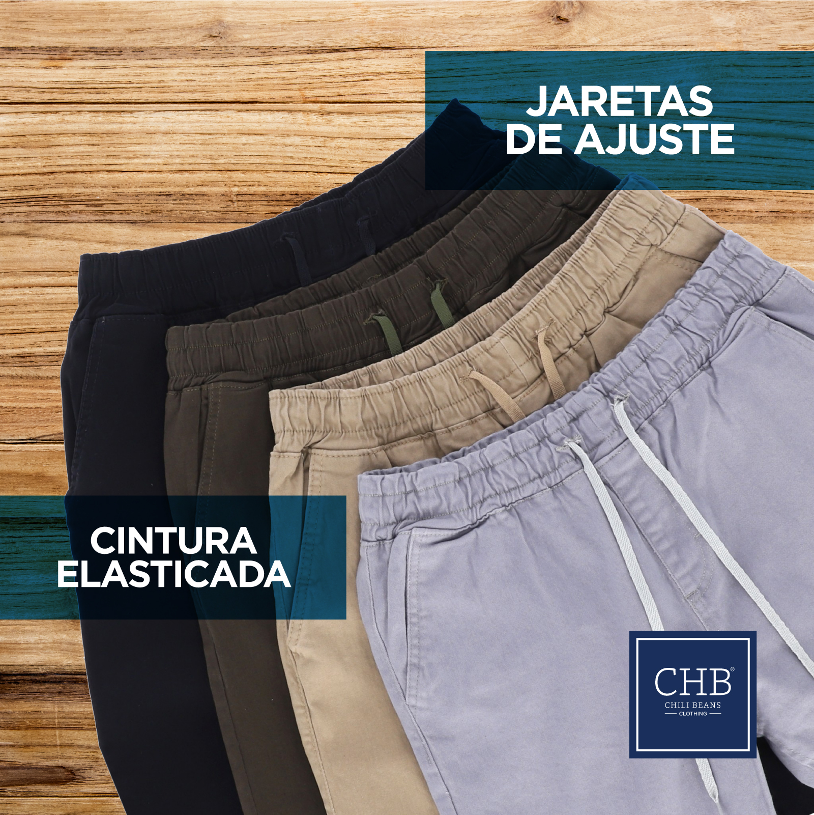 Jogger De Gabardina Para Hombre Slim Color Negro.