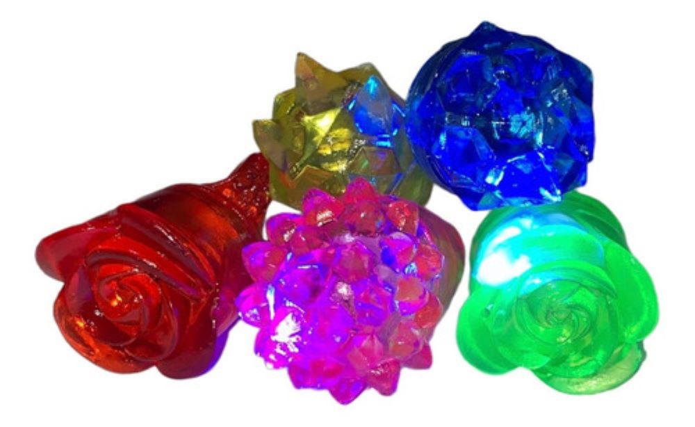 100 Anillos Luminosos Luz Led Varios Colores Neon