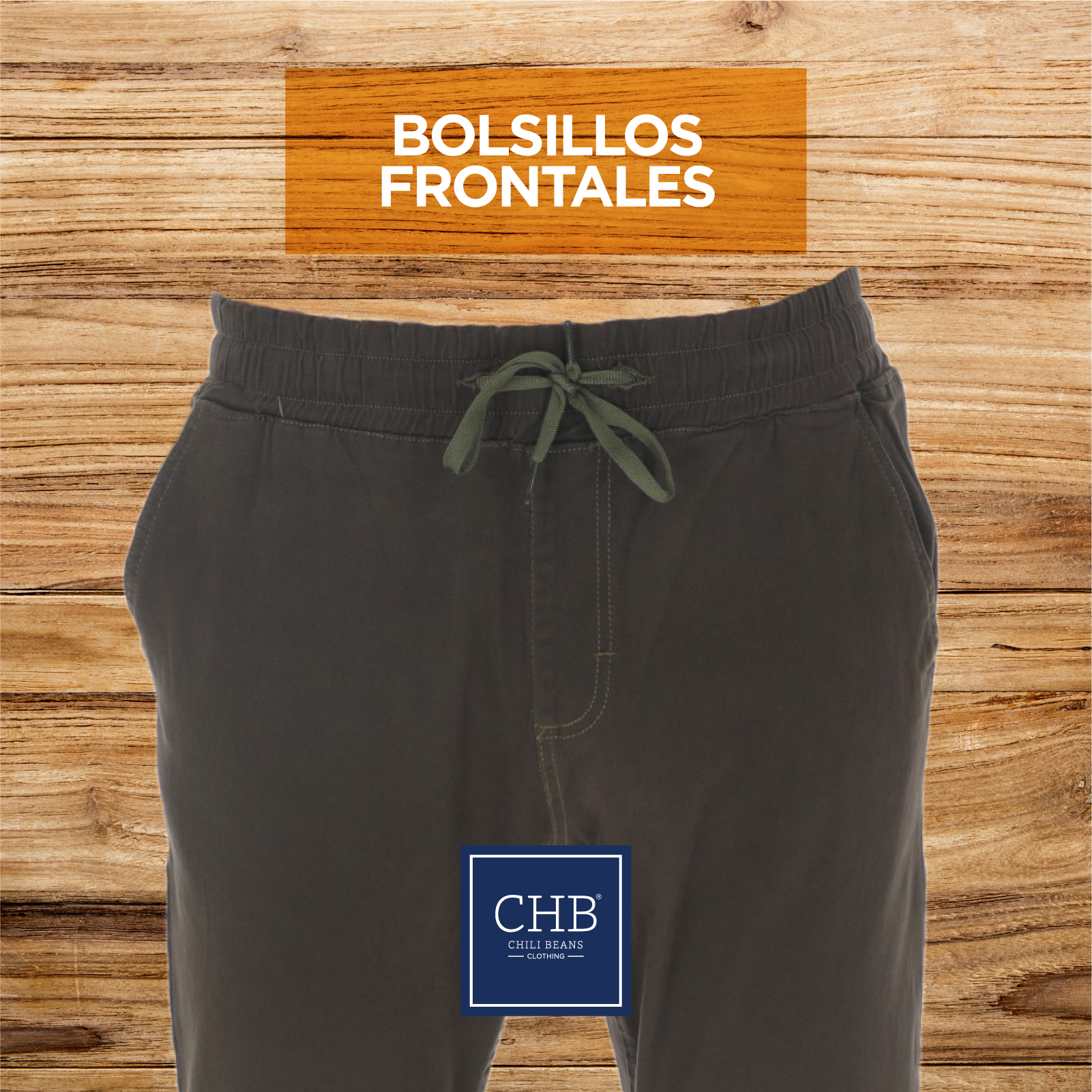 Jogger De Gabardina Para Hombre Slim Color Negro.
