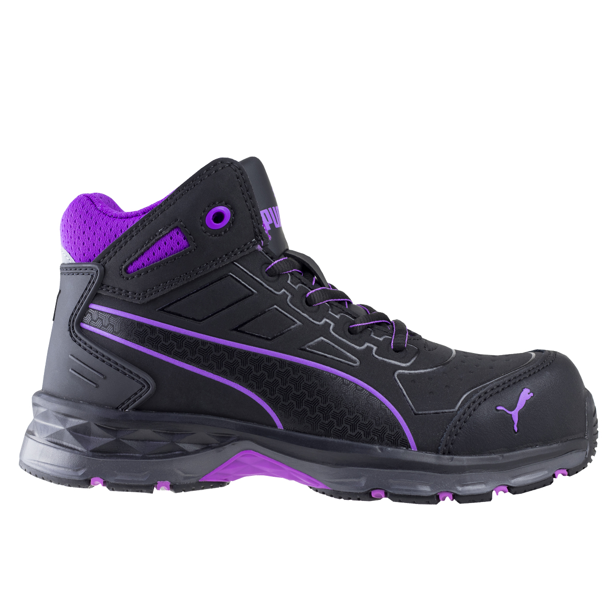 Botas Industriales Dieléctricas Mujer Puma Casquillo 63.389.4 Negro Morado