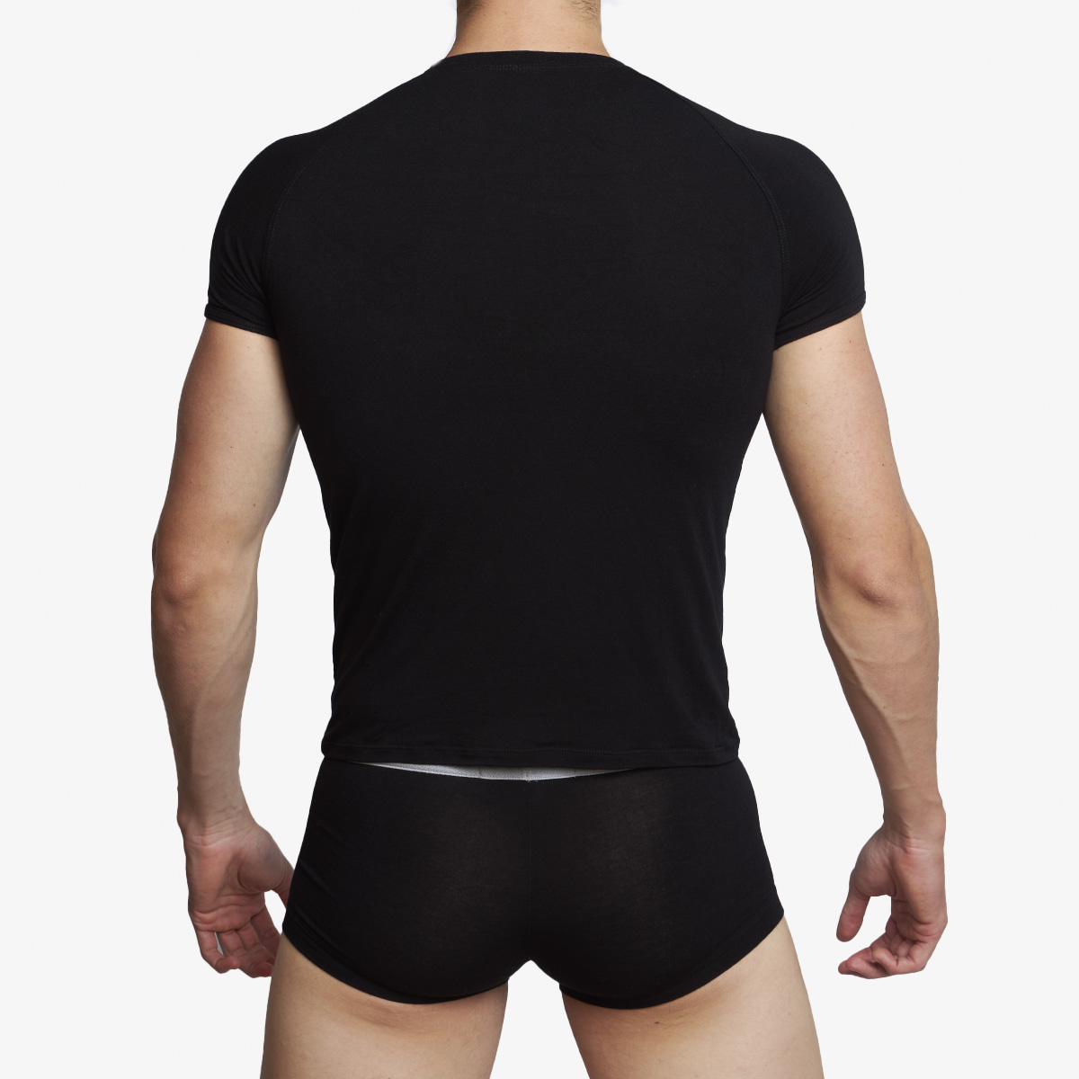 Playera Basica Negra Diëtz, Confortable y Elastica