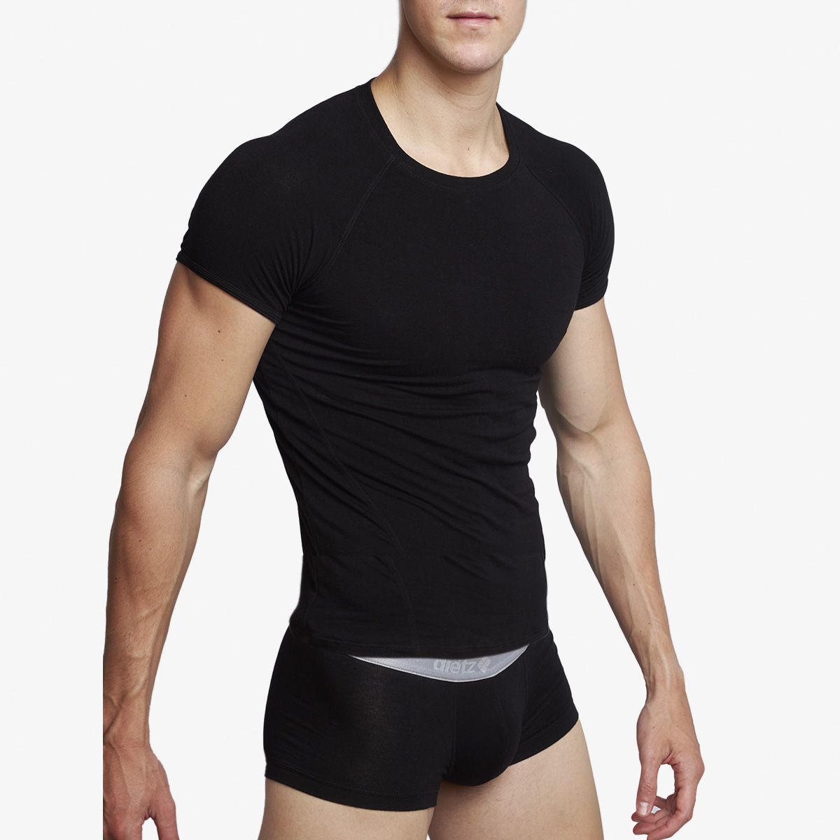 Playera Basica Negra Diëtz, Confortable y Elastica