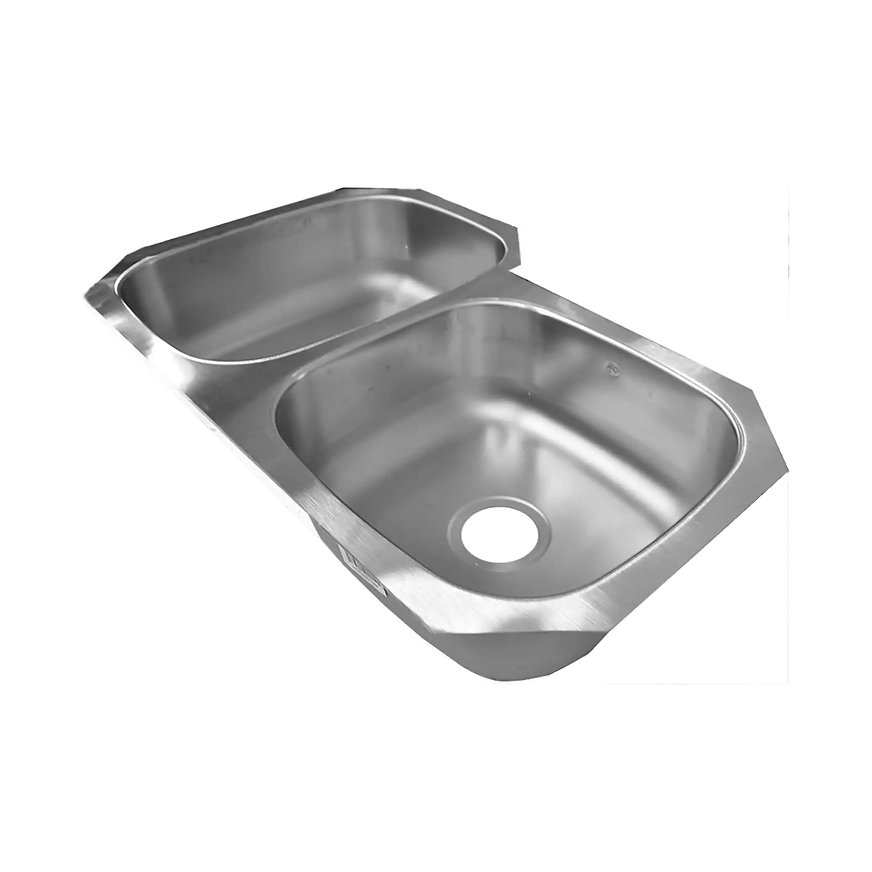 Tarja Doble Submontar EB Técnica CS214 Acero Inox Satinado.