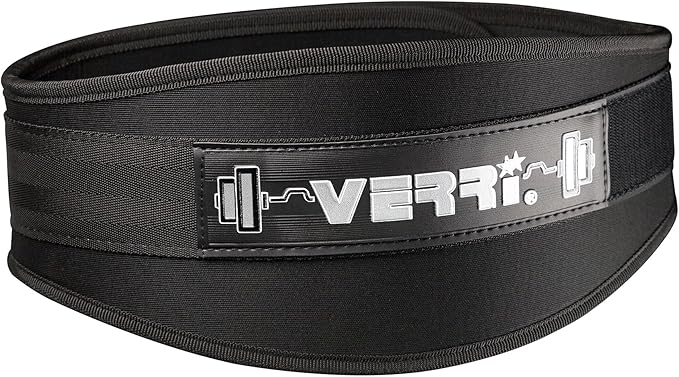 VERRI | Cinturón, faja gym para entrenamiento ligero para protección de las áreas lumbar y abdominal en entrenamiento, rutina de gimnasio con pesas.