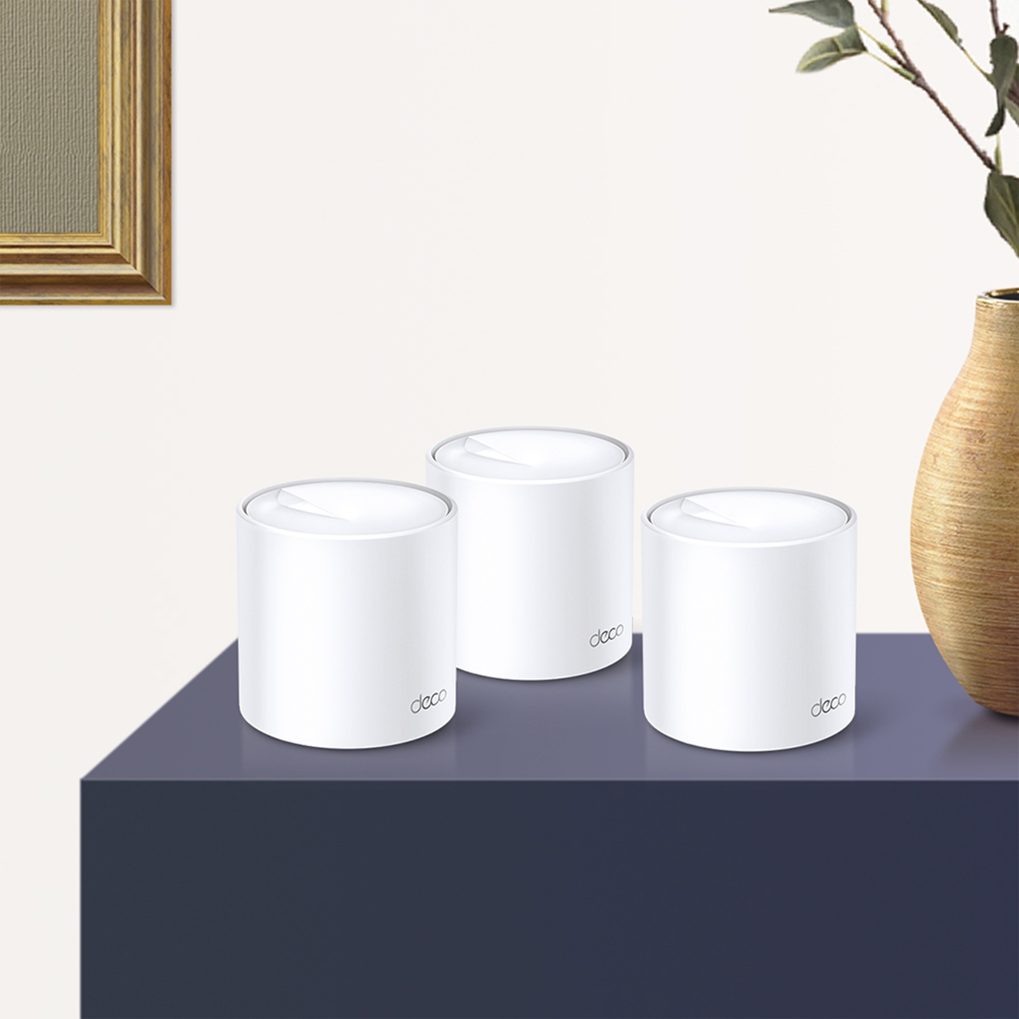 Sistema Wi-Fi 6 Mesh TP-Link Deco X20 (3-pack), AX1800, de doble banda, Blanco.