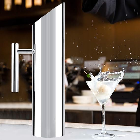 A Jarra de Agua 1L/1.5L/2L Jarra Acero Inoxidable, Diseño Moderno para Uso en Restaurante Hotel Bar Fiesta Festival, a Prueba de Fugas, 3 Capacidades para Elegir(2L).