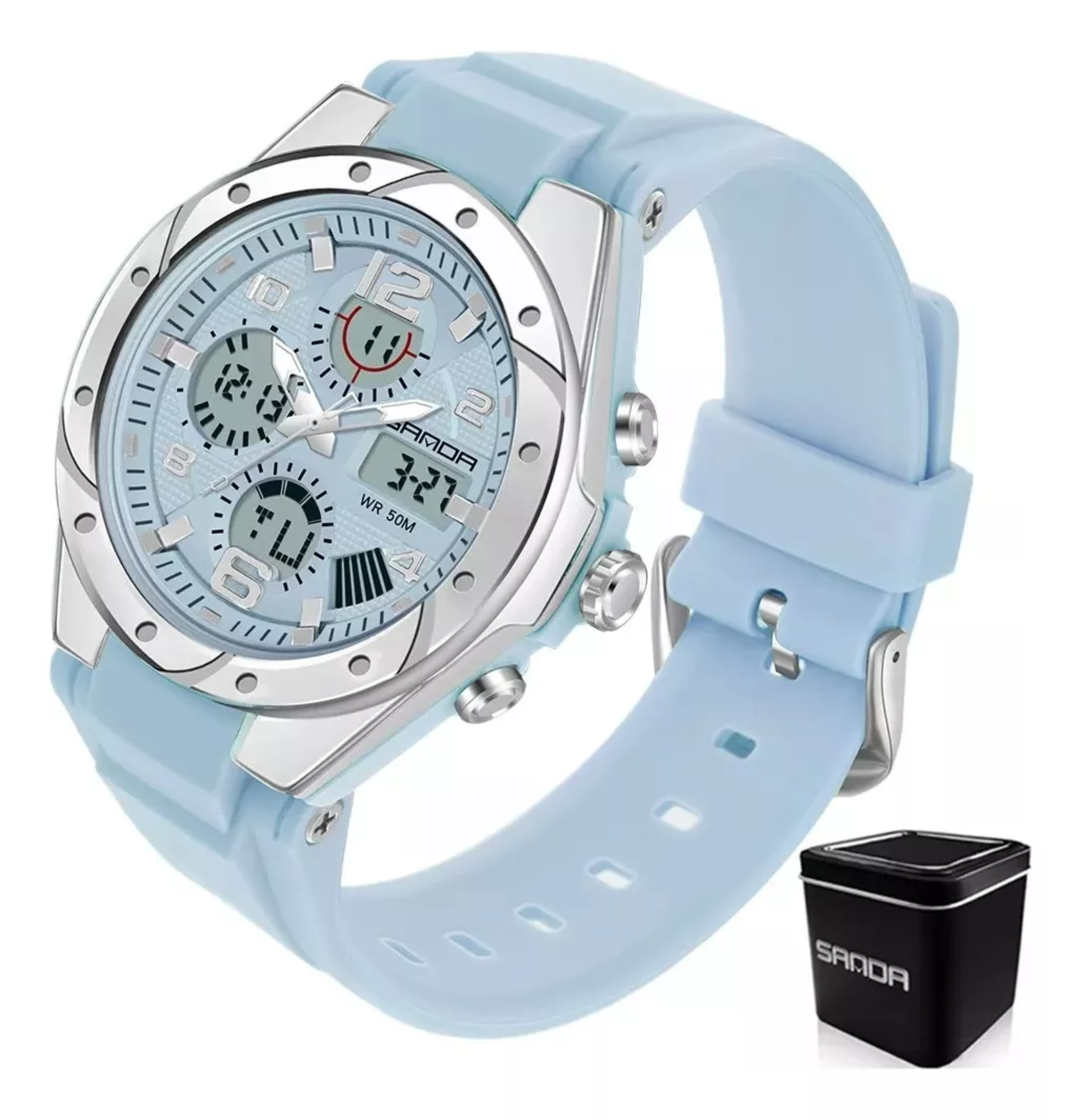 Reloj Digital Multifunción Moda Fino Impermeable Para Mujer.