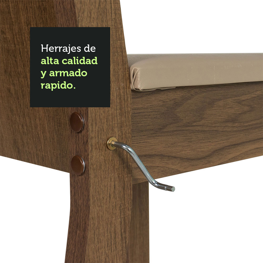 Juego de Comedor con Mesa y 8 Sillas Madesa Clarice MB.