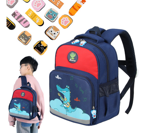 Mochilas Escolar De Primaria Para Niños Niña De Gran Capacidad De Unicornio Dinosaurio Con Cremallera De Dibujos Animados.