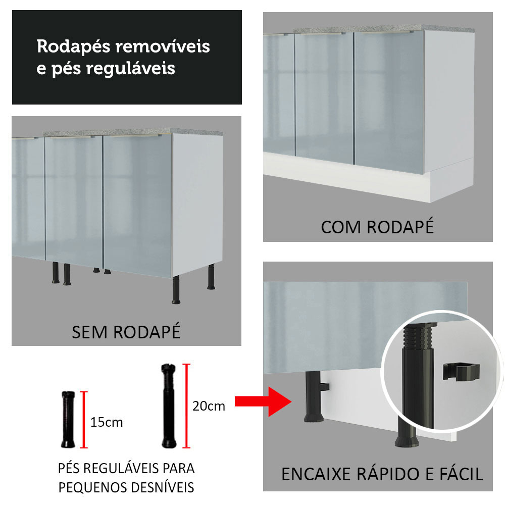 Mueble Para Horno Y Microondas Madesa Lux Sin Encimera BG.