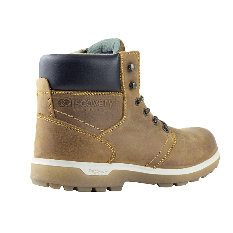Botas Hombre Hiker Discovery 2050 Camel Ámbar Montaña Urbana Nobuk.