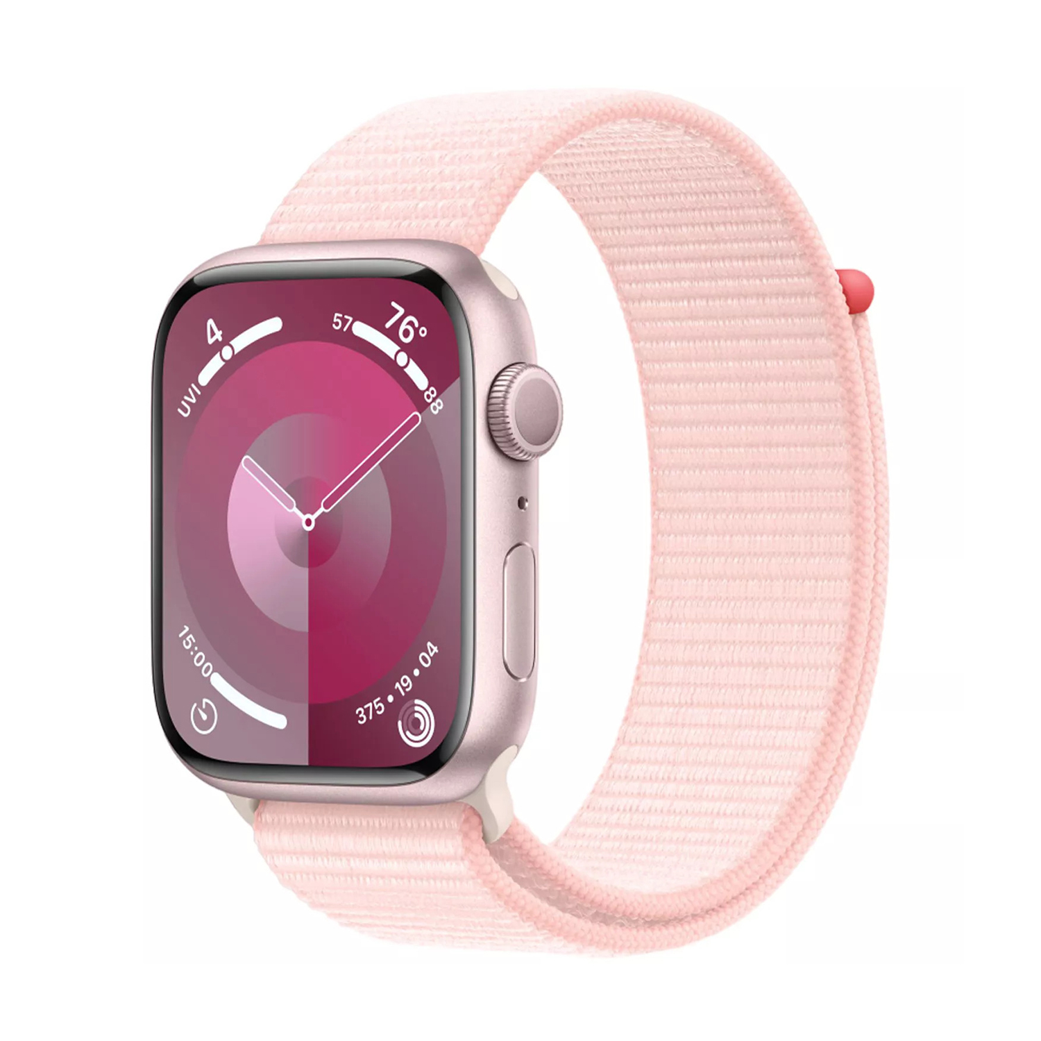 Apple Watch Series 9 45mm (Mr9J3) Aluminio Rosa Sport Loop Rosa