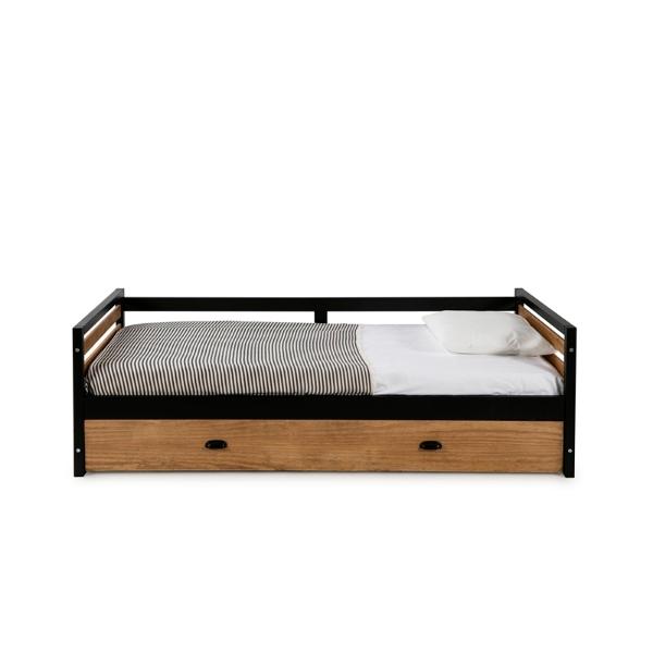 Cama Canguro Duplex Heby Negro y cera - Kessa.