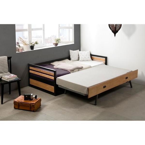 Cama Canguro Duplex Heby Negro y cera - Kessa.