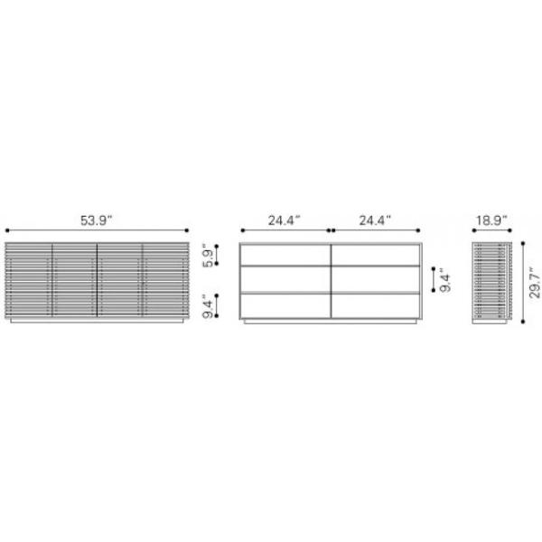 Credenza Linea - Nogal - Kessa.