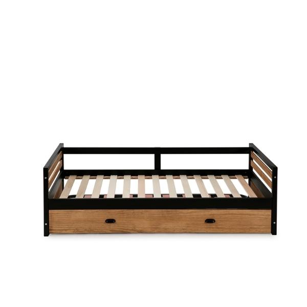 Cama Canguro Duplex Heby Negro y cera - Kessa.