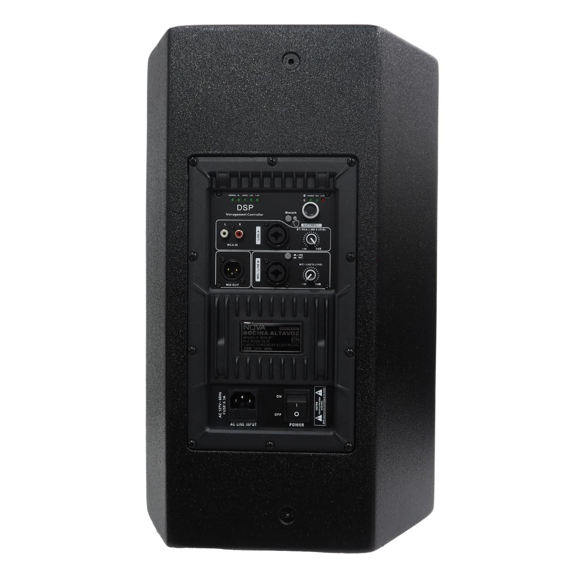 Bafle Amplificado NOVA TX10 de 10" 370w rms bluetooth.