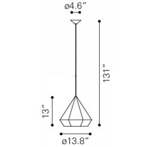 Lampara De Techo Forecast - Rosado - Kessa.