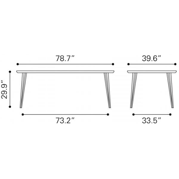 Mesa de Comedor Perpignan Nuez - Kessa.