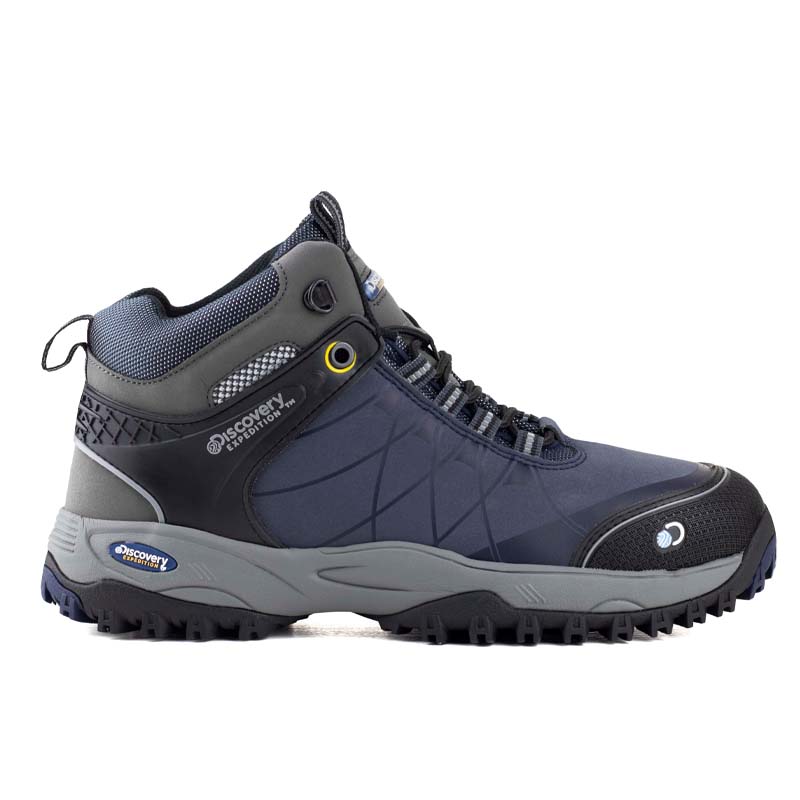 Botas Para Hombre Hiking Camping Discovery Outdoor 2080 Marino Azul.