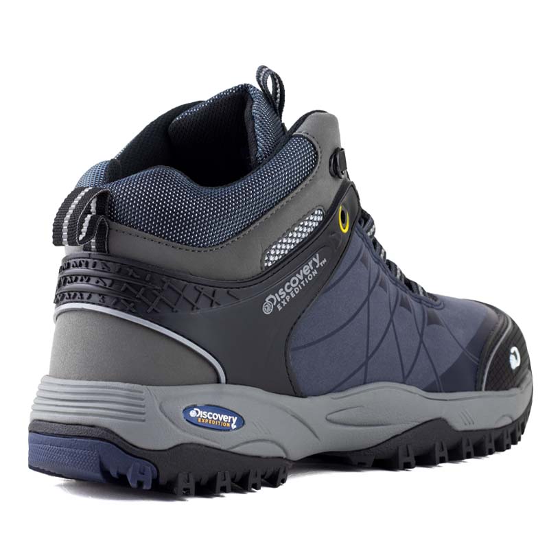 Botas Para Hombre Hiking Camping Discovery Outdoor 2080 Marino Azul.