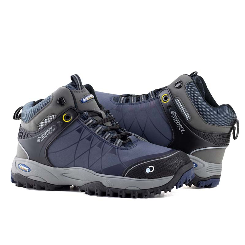 Botas Para Hombre Hiking Camping Discovery Outdoor 2080 Marino Azul.