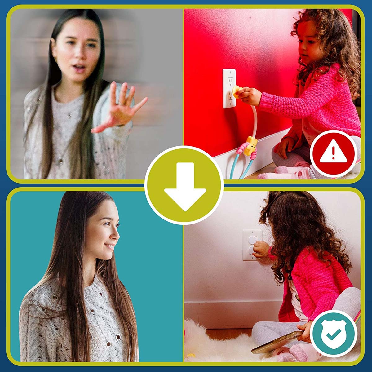 Protectores de Contactos Enchufe 38 Pzas Seguros Bebes Niños
