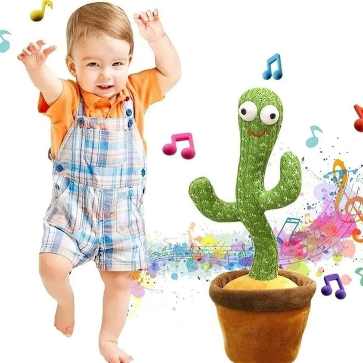 Peluche Cactus bailarin con canciones graba y te imita