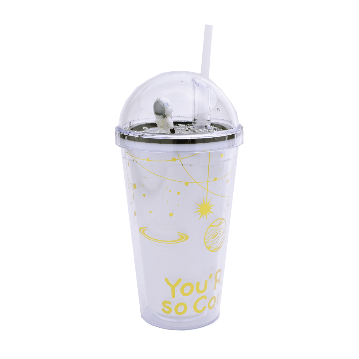 Vaso Termo Botella Kawaii Astronauta Con Popote
