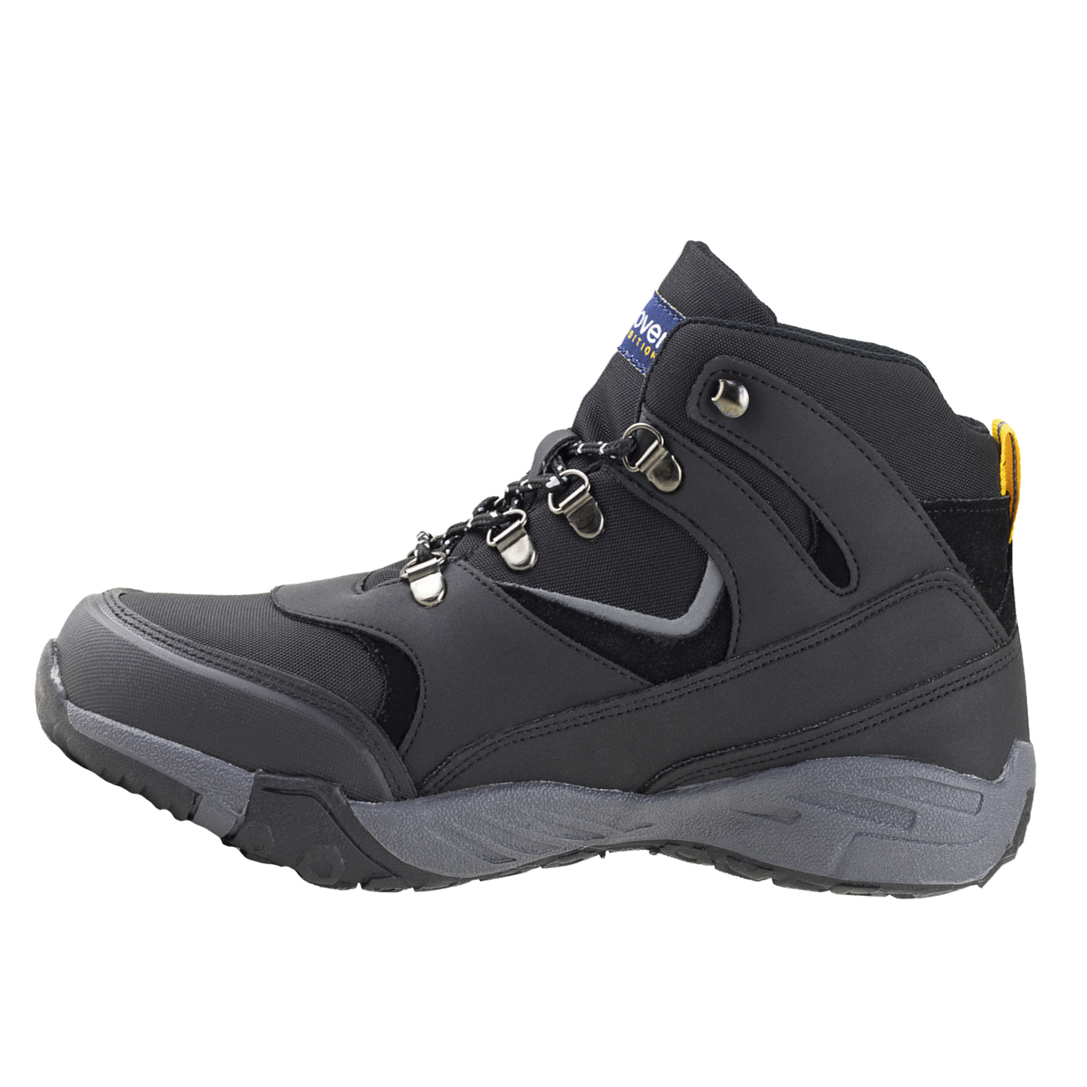 Botas Negras Biker Outdoor Aventura Para Hombre Discovery 2201 Negro Gris.