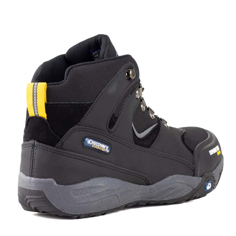 Botas Negras Biker Outdoor Aventura Para Hombre Discovery 2201 Negro Gris.