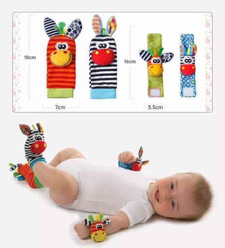 Sonajas Juguetes De Estimulacion Temprana Para Bebes De Meses