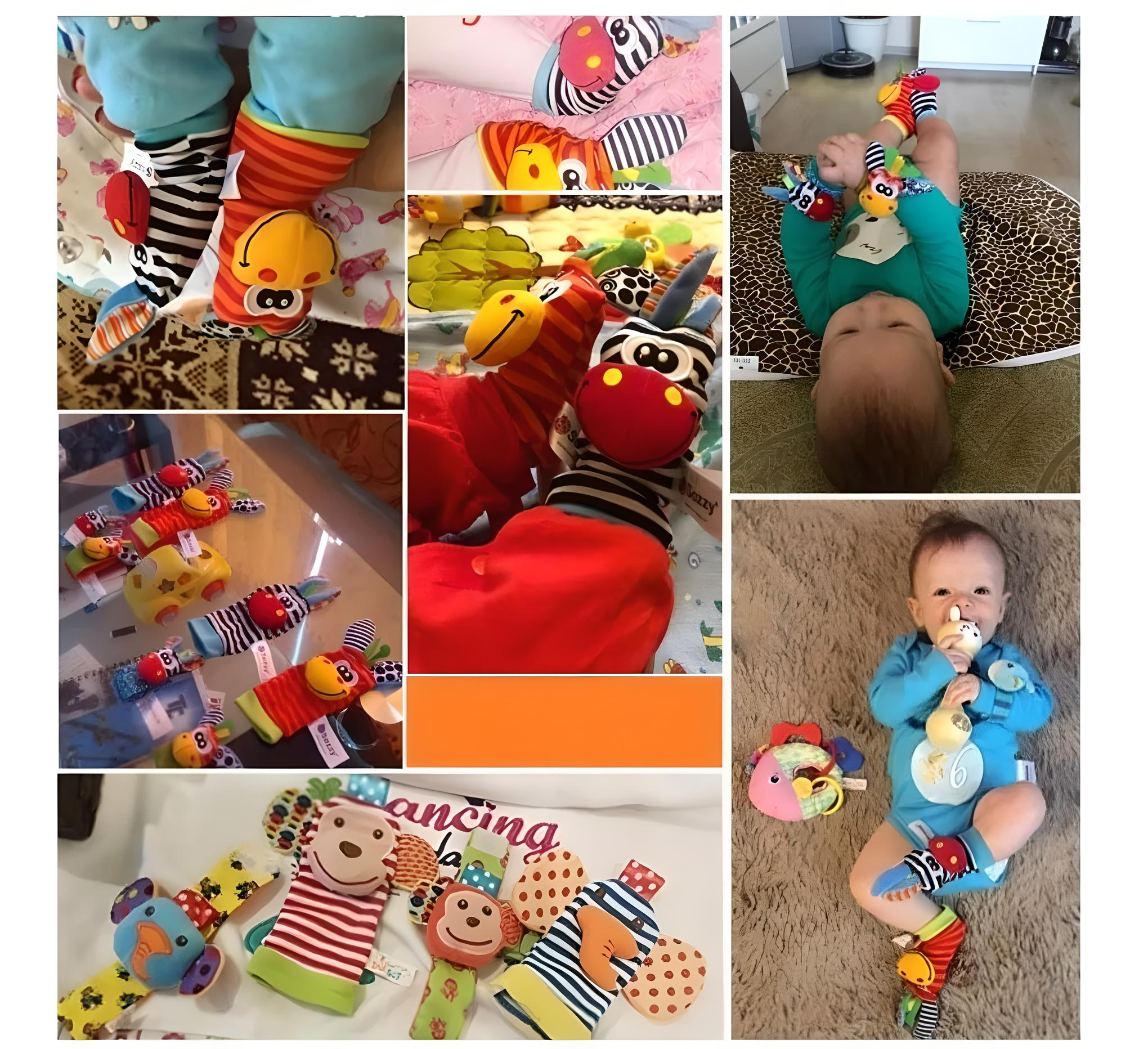 Sonajas Para Bebe Calcetines Juguete Estimulación