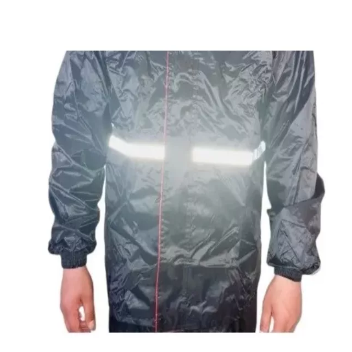 Impermeable R7 Motociclista 2 Piezas Reforzado Gorro Refleja Talla G.