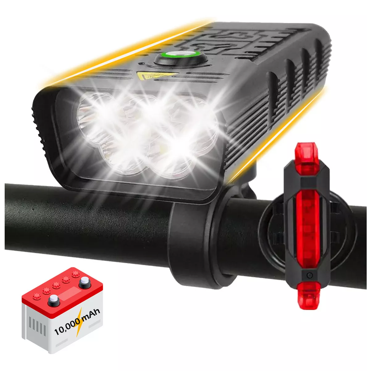 Lampara Para Bicicleta Luz Recargable .