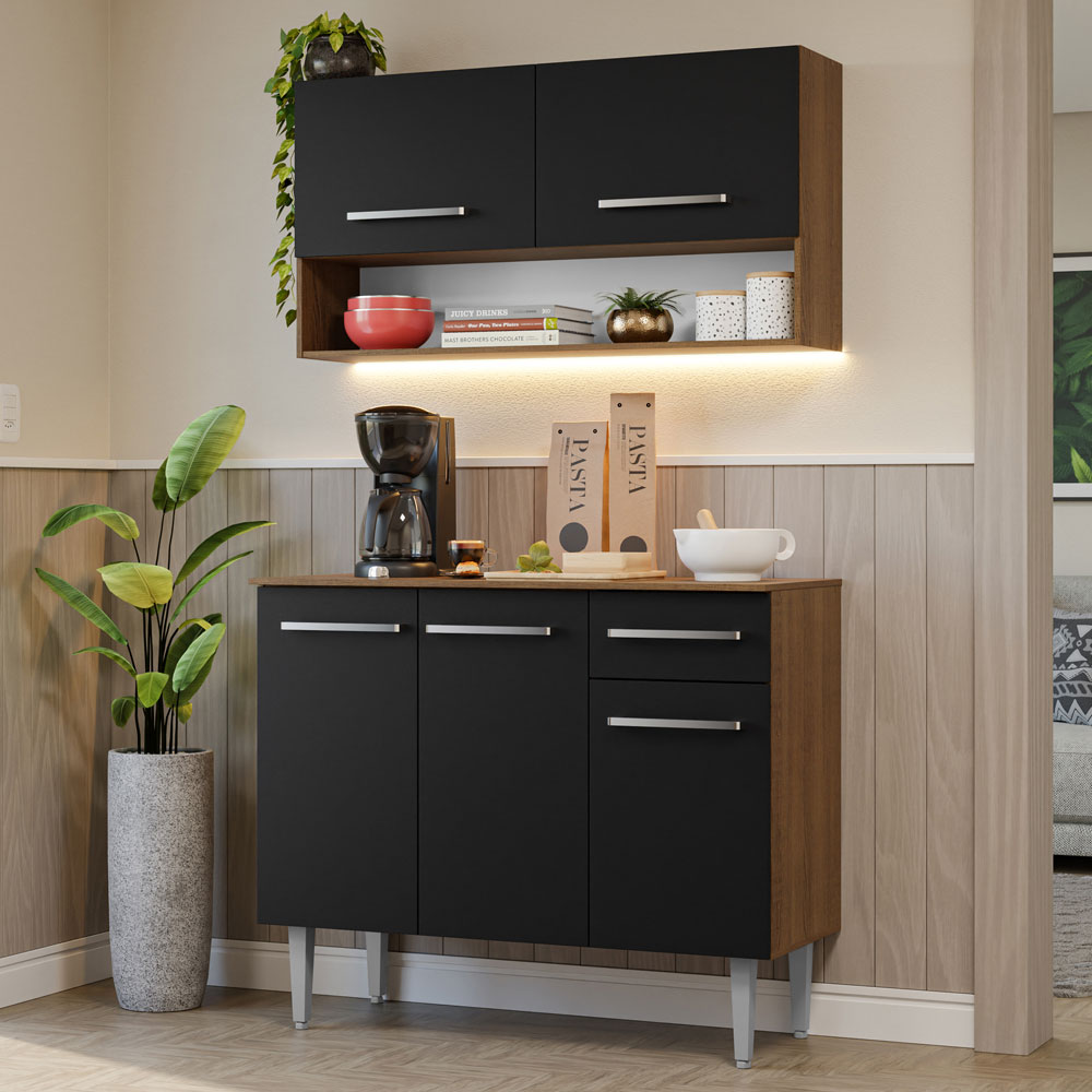 Cocina Integral Completa Modular Madesa Emilly 105cm MN 03.