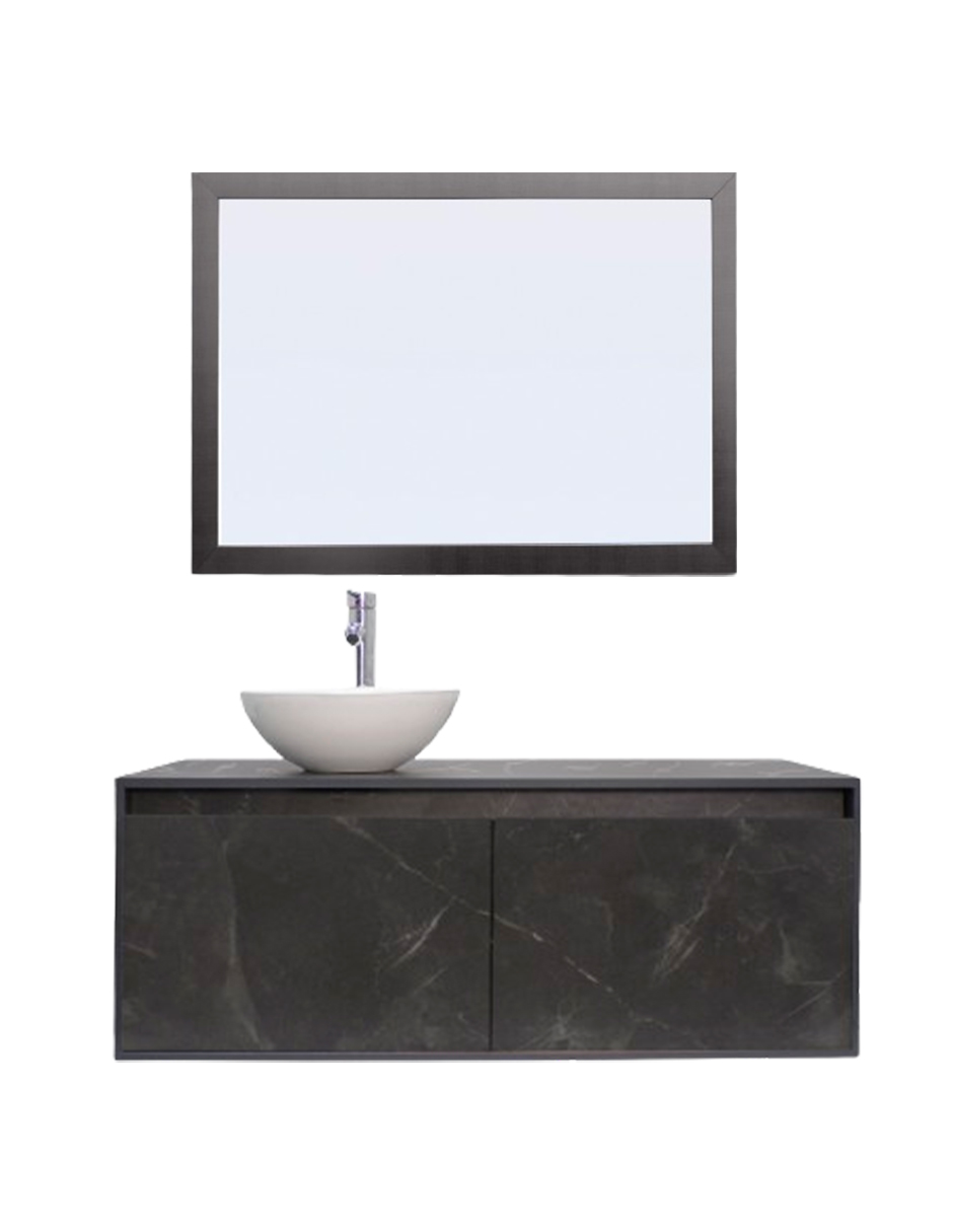 Gabinete De Baño Con Lavamanos Y Espejo Decorativo NYON.