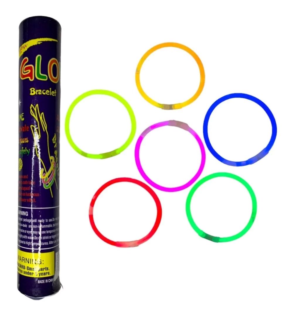 50 Pulsera Cyalume Neon Luminosa Fiesta Glow Boda Batucada.