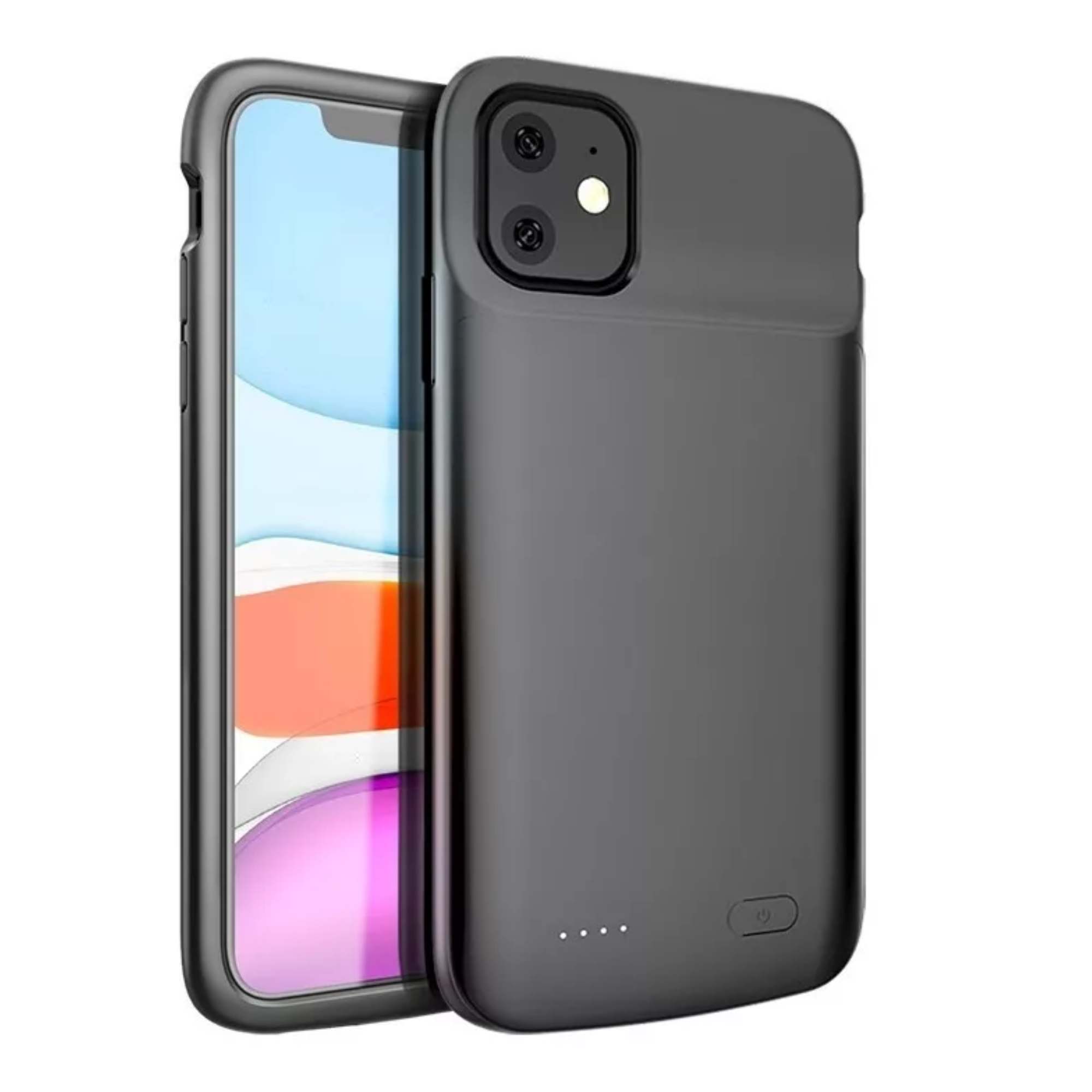 Funda Cargador Powerbank 6500 mah Para iPhone 11 Proteccion 2 en 1 Funda cargadora Delgada, Portatil, Recargable