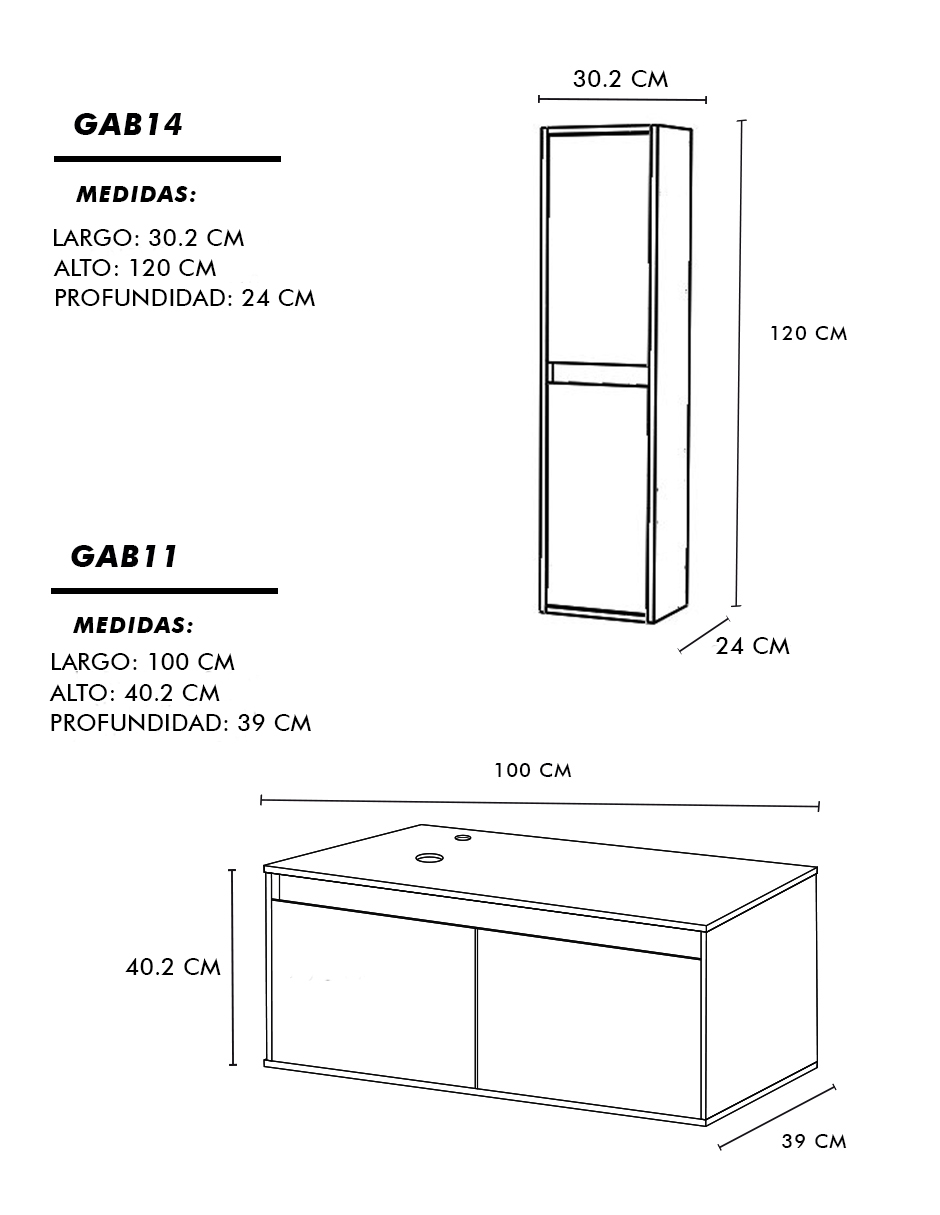 Combo De Gabinete Con Ovalin Y Monomando + Gabinete Organizador Esbly.