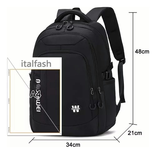 Mochila Escolar Deportes Viaje Bolsa P/ Laptop 15.6 Inch Iforu 30 L.