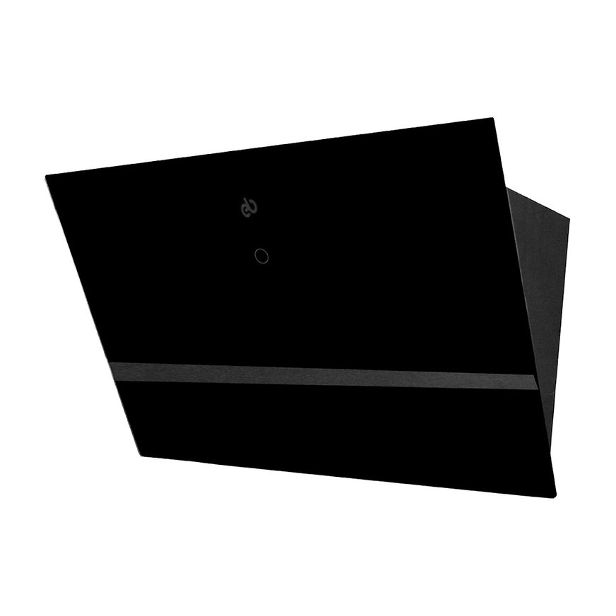 Campana Pared EB Técnica EB-332 de 60 cm Purificadora Acero Negro y Cristal.