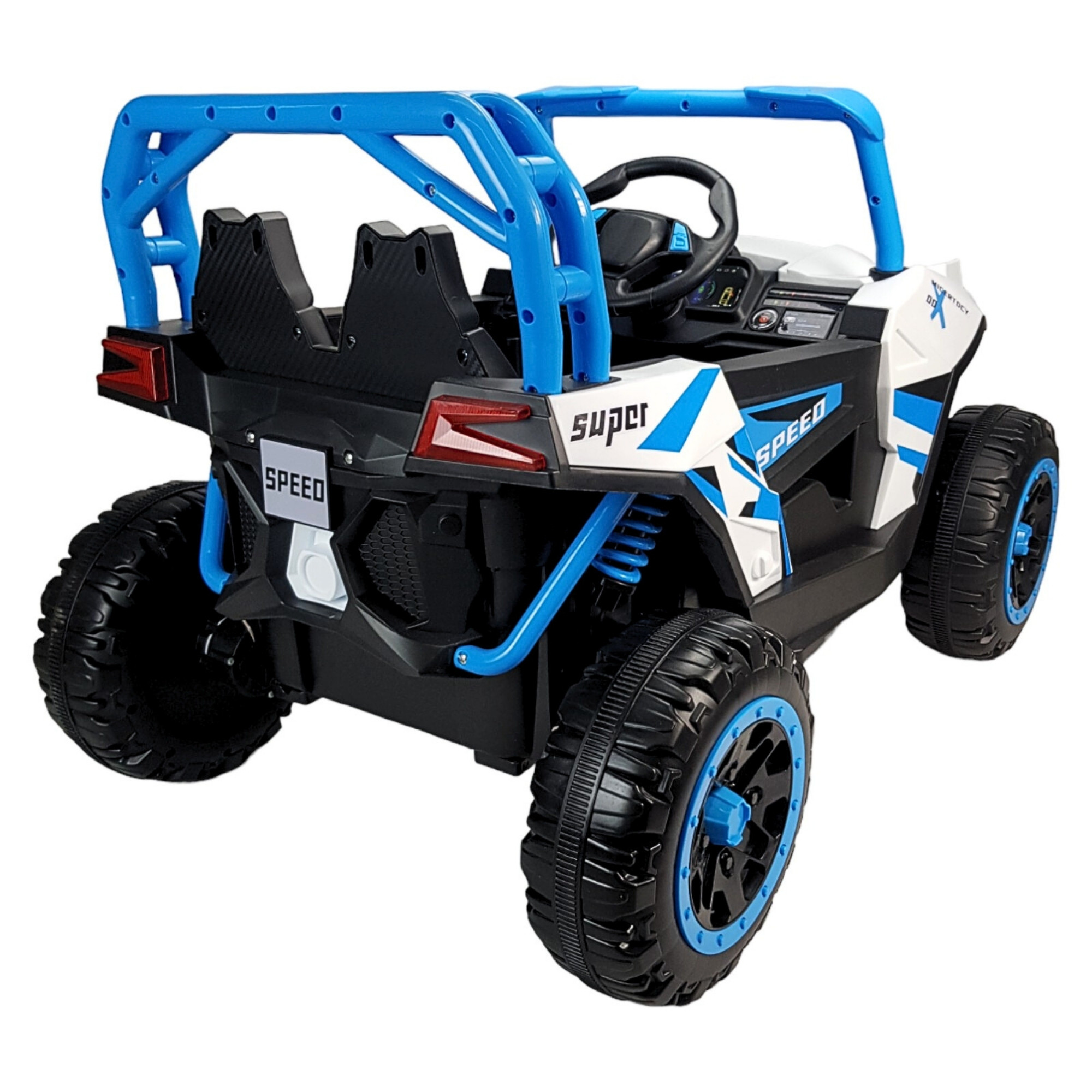 Montable Electrico para Niños Coche con Control Remoto Luz Led 12v - Azul.