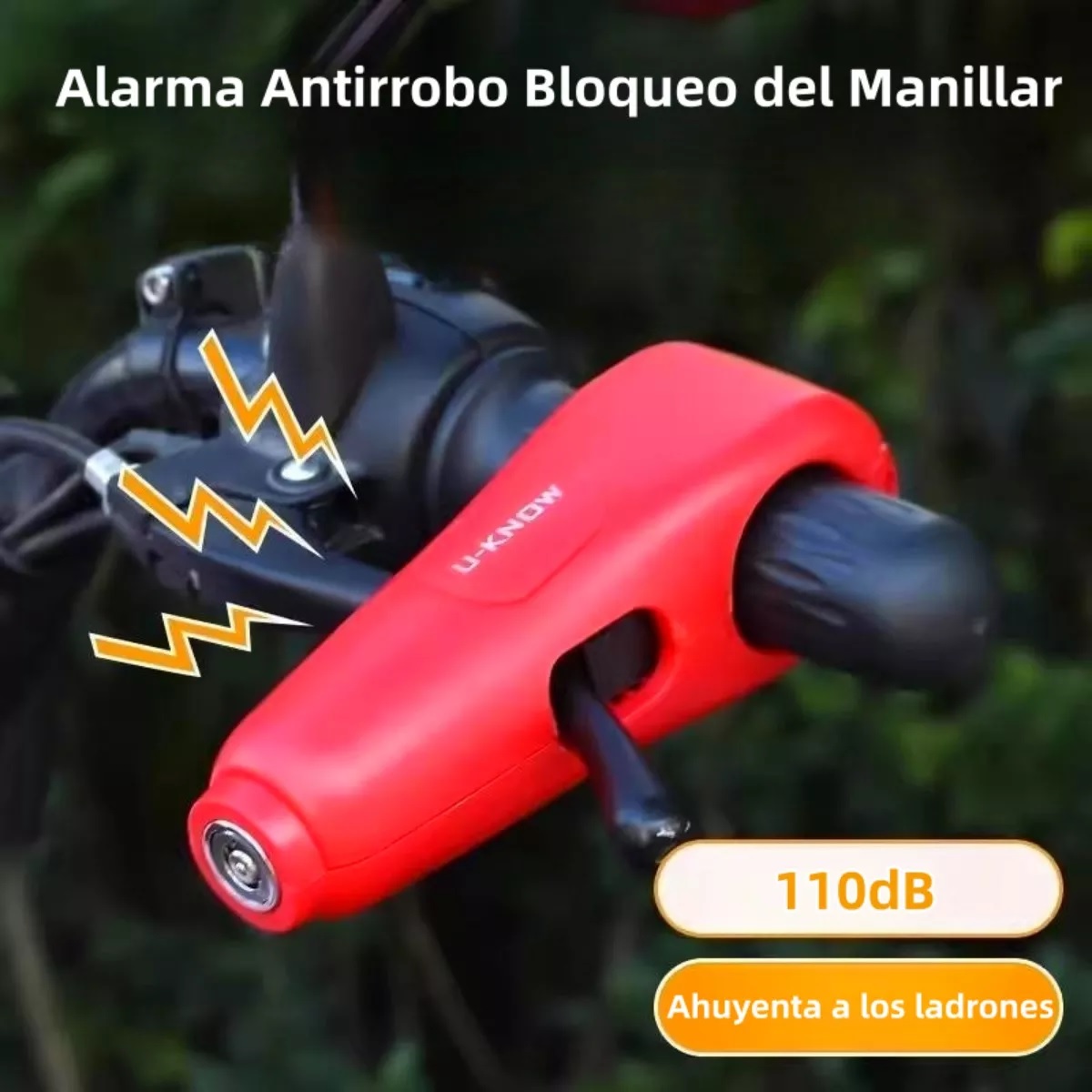 Alarma Motocicleta Freno Impermeable Acelerador Candado.